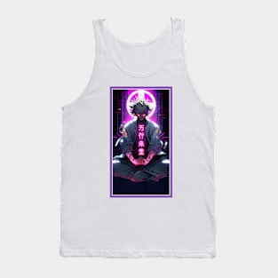 Anime Hero Power Meditation | Quality Anime Artwork | Anime Power Energy Meditation |  Manga Anime Art Tank Top